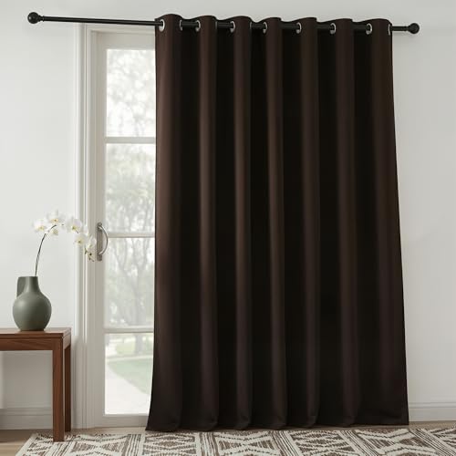 Ryb home blackout sliding door curtain, thermal insulated&privacy...