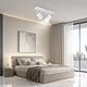 TaFiCo Deckenstrahler LED 2 Flammig - Deckenlampe Strahler Innen Weiß GU10 - LED Deckenleuchte Spot Schwenkbar Modern - Wandstrahler Deckenspot für Wohnzimmer Schlafzimmer Küche - Ohne Leuchtmittel