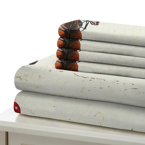Housse de couette légère confort cocon parure lit double imprimée pour ados - 7