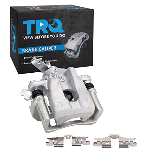 Image of TRQ Rear Left Brake Caliper w /Bracket Drivers Side | For 2009-2010 Pontiac Vibe 2009-2013 Toyota Matrix