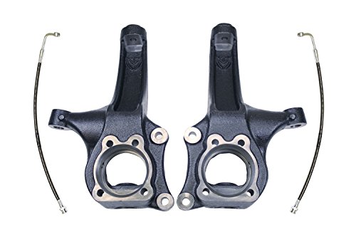 MaxTrac 700440 Axle Spindle 4 in. Lift w/Extended Brake Lines Made From Ductile Iron E-Coated Incl. All Necessary Hardware Axle Spindle