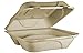World Centric TOSCU9T Fiber Clamshell, 300 count, Kraft