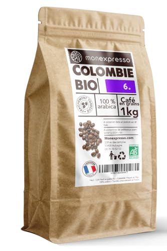 Café grain 1kg - 100% Arabica - Colombie - Intensité