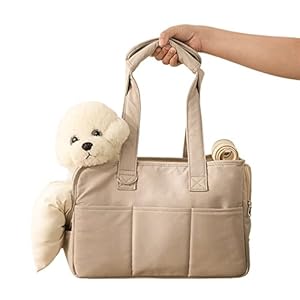 Puppy Go Out Draagbare Schouder Handtas Messenger Hondentas Huisdier Kat Chihuahua Yorkshire Hondenbenodigdheden (Color : Gray, Size : 41x19x31cm)