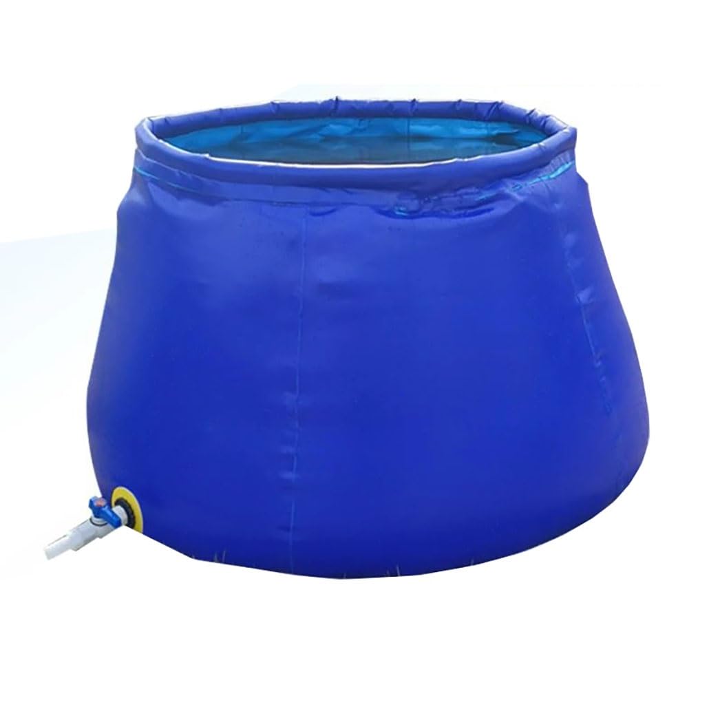 Vejiga De Agua Plegable - Tanque De Almacenamiento Portátil De Gran Capacidad Para Riego, Jardín Y Emergencias - Contenedor Flexible Para Agua Potable(Blue,1.5x1x0.85m/1000L/264.2gal)