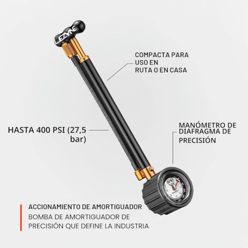 Bomba de choque LEZYNE Shock Drive para regular la amortiguación en rutas de ciclismo MTB 4