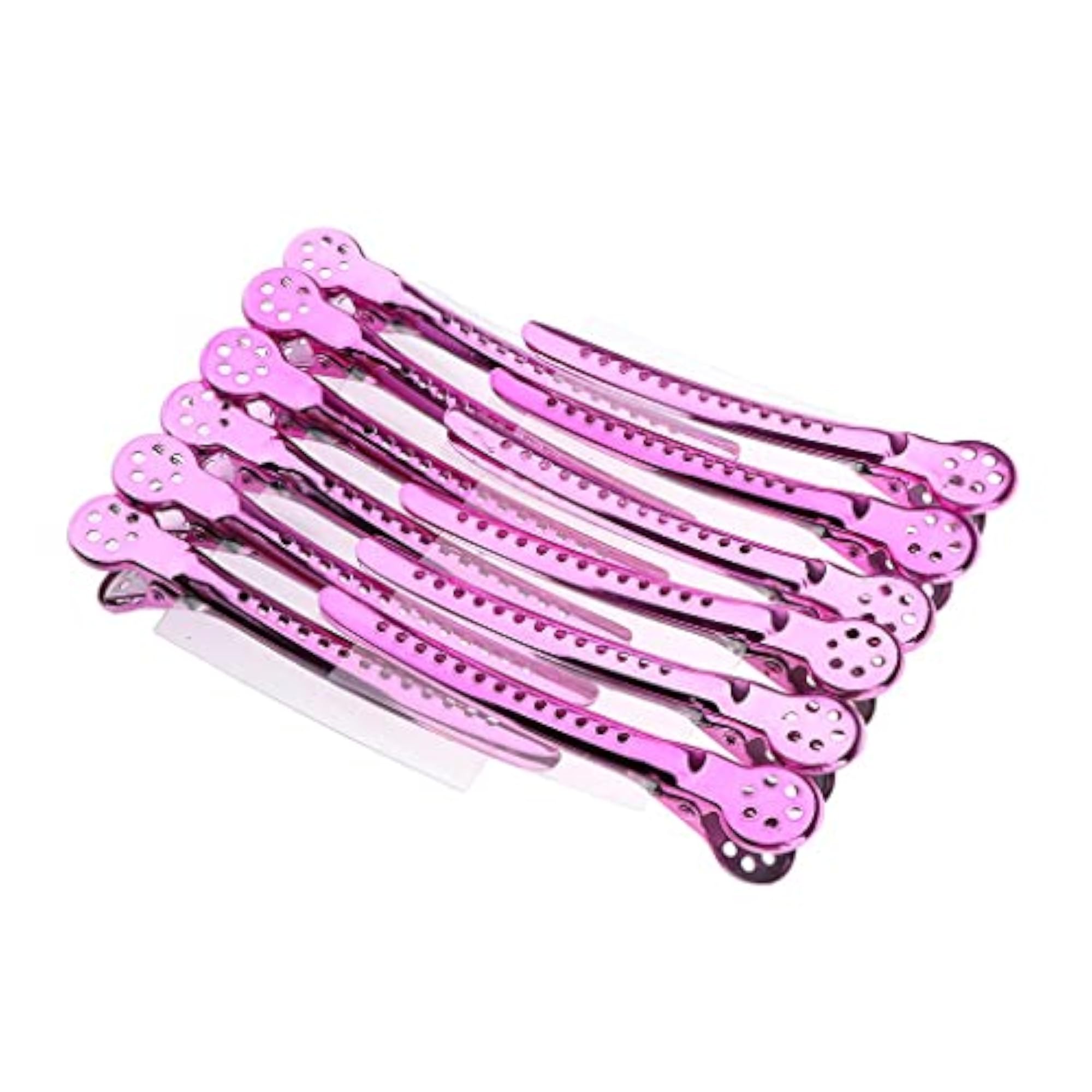 Stainless Duck Sectioning Clips for Hair Styling, Set of 12
