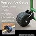 (2 PACK) 10” Heavy-Duty Rotomolded Poly Wheels – 6.25” Wide, 0.860–0.870” Axle Hole, 500 lb Capacity – All-Terrain Water-Resistant Wheels for Docks, Gates, Chicken Tractors & More