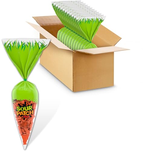 SOUR PATCH KIDS Carrots Soft & Chewy Easter Candy, Bulk Candy, 12 - 5 oz Bags