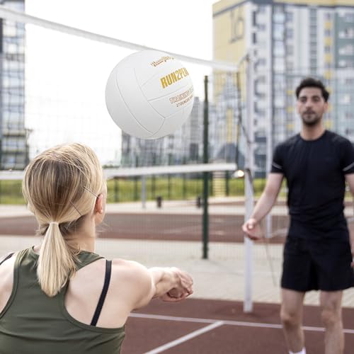 Image of RUN2PEAK Heavy Weight Volleyball Ball Official Size 5 Setter Training Volleyballs PU Practice Volley Balls for Indoor Rebounder Equipment Setters Weighted Volleyball Setting Trainer