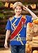 Child Boys Girls Halloween Cute Prince Shirt Fashion Crew Neck Top Blue Royal 7-8 Years