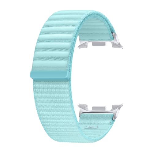 Image of Samsung Galaxy Watch 8 Series Fabric Band, Nylon, Dynamic Lug System, Comfort Fit, Contoured Fit, Lightweight, Compatible with Galaxy Watch 8 and Watch 8 Classic, M /L Mint