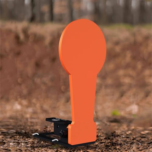 Atflbox 2Pcs 3/8\" AR500 12.8\'\' Classic Popper Steel Shooting Target, 6\'\' Plate Auto Reset Target for Shooting Range, Suitable for Pistol, Rifle, Handgun, Shotgun, Rimfire - Thumbnail 7