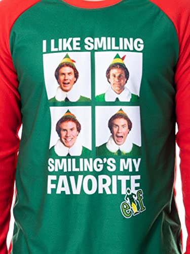 INTIMO Elf The Movie Mens' Buddy I Like Smiling, Smiling's My Favorite Pajama Set (XX-Large)3