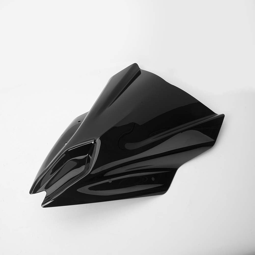 for Kaw&a&sa&ki Ninja650 EX650 ER6F 2017-2019 Wind Shild Screen Protector ninja650 Motorcycle High Windshield Windscreen Front Flyscreen er6f ex650 Parts (Blacksmoke)