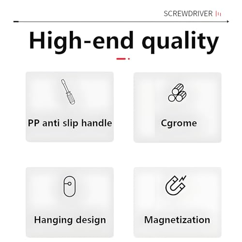 Image of Insulated Screwdriver Set for Electricians - Ergonomic Handle, Magnetized Tips, Durable for Electrical Work, Receptacle & Outlet Screwdriver, Multi-Tool (29 in 1)