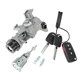 HOPESPANNER No.1K0905851B/1K0905851 Ignition Lock Cylinder and Door Lock for Volkswagen Passat 2012-2019 for Audi A3 TT R8 Ignition Switch Cylinder W/Remote Key