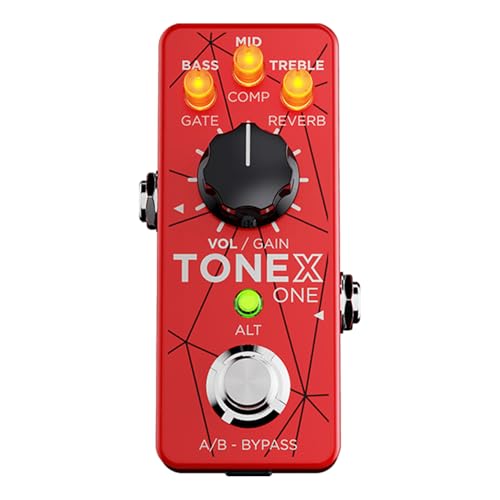 IK Multimedia TONEX ONE ブラウンサウンドレッド 限定版 ギター/ベースモデリングペダル TRSモノ/ステレオ出力、20個のプリセットスロット、A/Bまたはオン/オフ構成