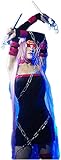 Fate Grand Order Stay Night Rider FGO Medusa Cosplay Costume Bodysuit Tight Costume Halloween Costume Full Set (Female L,size)