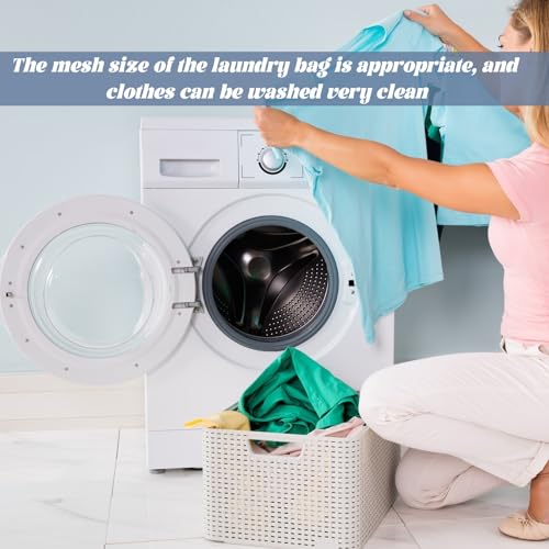 2 Pcs Laundry Bags for Washing Machines, 60*90cm Mesh Laundry Bags with Drawstrings, Travel Laundry Bag, Storage for Washing Bags for Laundry for Traveling, Clothes, Quilt Covers, Toys (Black, White) - Image 6