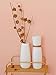 OPPS White Ceramic Vases with differing Unique Rope Design for Home Décor – Set of 2