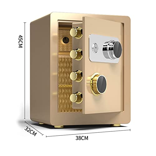 Grande capacité pour ce coffre-fort de bureau 40 cm doré RLKHXBS - 5