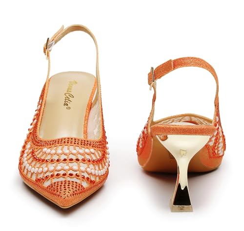 Image of VenusCelia Women's Charming Lady Slingback Pump Shoe