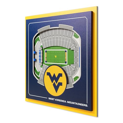 Image of YouTheFan Officially-licensed NCAA Stadium Series 3D Wall Art - multi-layer team stadium replica, detailed sports fan gift, indoor decor