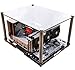 DIY Open Frame PC Test Bench - Acrylic Gaming Computer Case Support ATX/M-ATX/ITX Motherboard Black