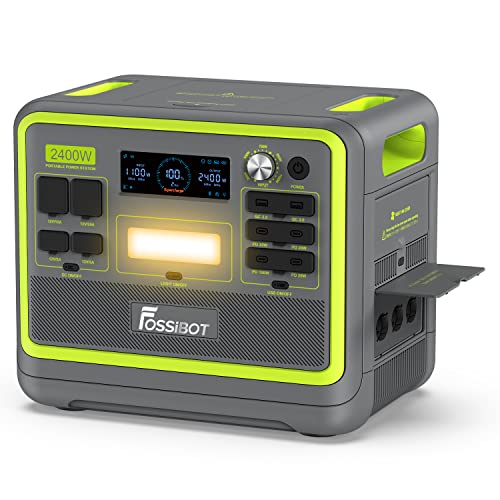  Generador Solar FOSSiBOT F2400 2048Wh Batería LiFePO4 2400W Alta Potencia Camping Viajes