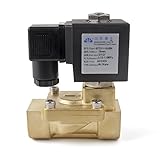 TOP G1/2' Zoll Magnetventil AC 230V Stromlos Geschlossen NC(0,3~16Bar) Elektrisches IP65 Messing Servogesteuert, Wasser Gas Öl usw