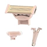 2 Pack Body Razor Replacement Heads for Flawless Nu Razor and Finish Touch Replacement Blades for Women,Rose Gold