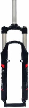 Suspension Bicycle Fork With Disc Brake And V Brake 1-1/8 In Straight Tube Compatible With 26 In Mountain Bikes Model/Part NumberBLACK 26 INCH
