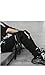 Ambcol Mens Joggers Pants Long Multi-Pockets Cool Outdoor Fashion Casual Jogging Pant with Drawstring Black-03 Small