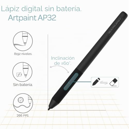 Tableta gráfica GAOMON M106K Pro de 10 pulgadas, compatible con Android y Windows 4