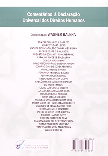 Comentários a Declaração Universal dos Direitos Humanos