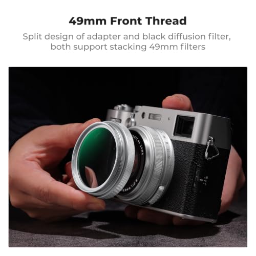 Image of K&F Concept Black Mist Diffusion 1 /4 Filter for Fujifilm X100 Series Camera X100 /X100F /X100S /X100T /X100V /X100VI, Optical Glass High Definition with 28 Multi-Coatings