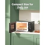 COMFEE CMO-C20M1WB Countertop Microwave Oven, 0.7 cu.ft Small Microwave with 11 power levels,Turntable Reset Function, Speedy Cooking, Weight/Time Defrost, Memory function, Children Lock, 700W - Image 4