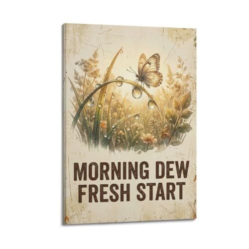 Impression sur Toile Morning Dew Art Mural Chic OKAHYS