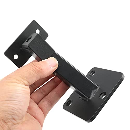 Soportes de pasamanos RealPlus giratorios y regulables en acero negro 5