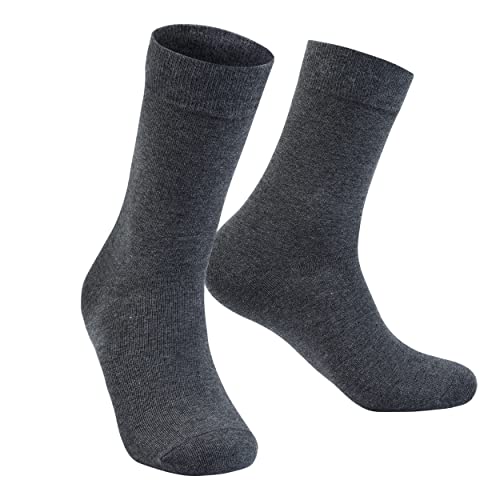 HDL Men's Dress Socks Classic Premium Combed Cotton Crew Socks Soft Breathable 6 Pairs3