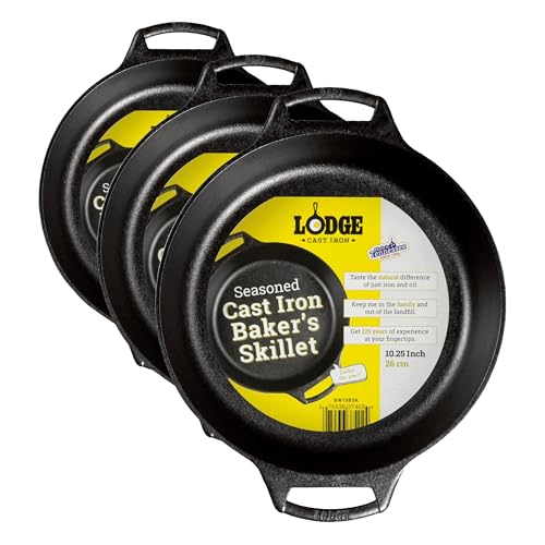 Image of Lodge Cast Iron Baker's Skillet,(Pack of 3)