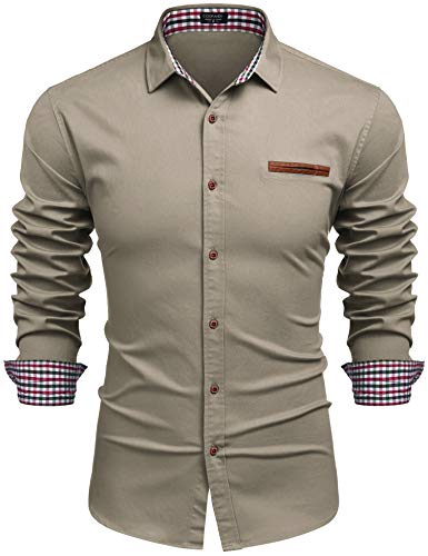 COOFANDY Hemden Herren Langarm Jeanshemd Denim Hemd Langarmhemd...