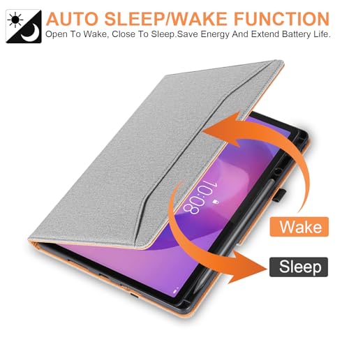 Image of Case for Lenovo Idea Tab Pro with Pen Holder Shockproof Cover for Lenovo Idea Tab Pro Case 12.7 Inch 2025,Gray