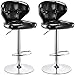 WENLI Regulowane stołki barowe nowoczesne taborety barowe ze skóry PU zestaw 2, dom kuchnia obrotowe podnoszenie taborety barowe z oparciem, wysokie krzesła barowe do pubu krzesło barowe
