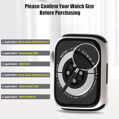 18 Pack Sport Band Compatible with Apple Watch Bands 38mm 40mm 41mm 42mm 44mm 45mm 46mm for Women Men, iWatch Screen Protector Case&Organizer - (Compatible for Apple Watch 42mm Series 3/2/1) by KAIMYhounb - Used condition - Image 4