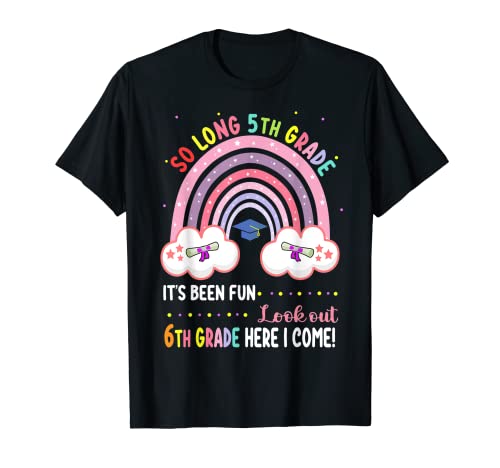 5th grdae Graduation class 2022 Graduate Rainbow girls T-Shirt