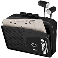 Reshow Reproductor de casete portátil Micrófono y altavoz