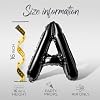 Letter Balloons - WERE IN MIAMI BACH 16" Inch Alphabet Letters Foil Mylar Balloon Bachelorette Party Banner (Black) #2
