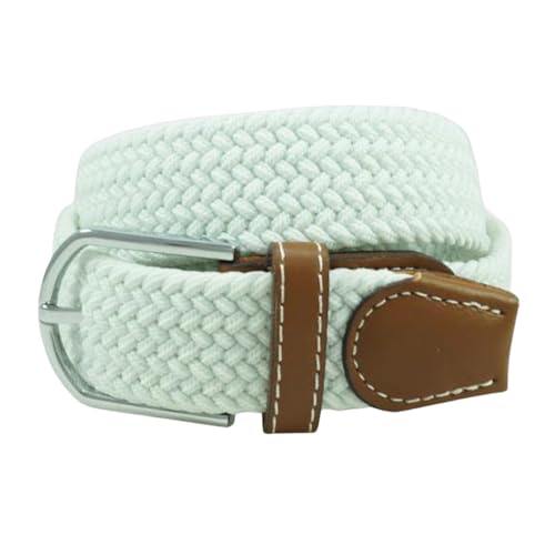 Image of The Tie Hub Unisex Stretchable Woven Fabric Belt | Adjustable, Hole-Free Design | Fits Up to 40 Inches Waist